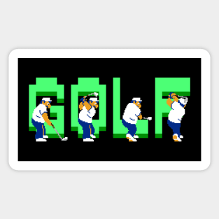 Pixel Golf Sticker